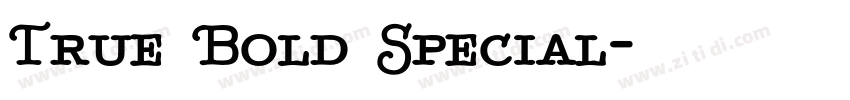 True Bold Special字体转换